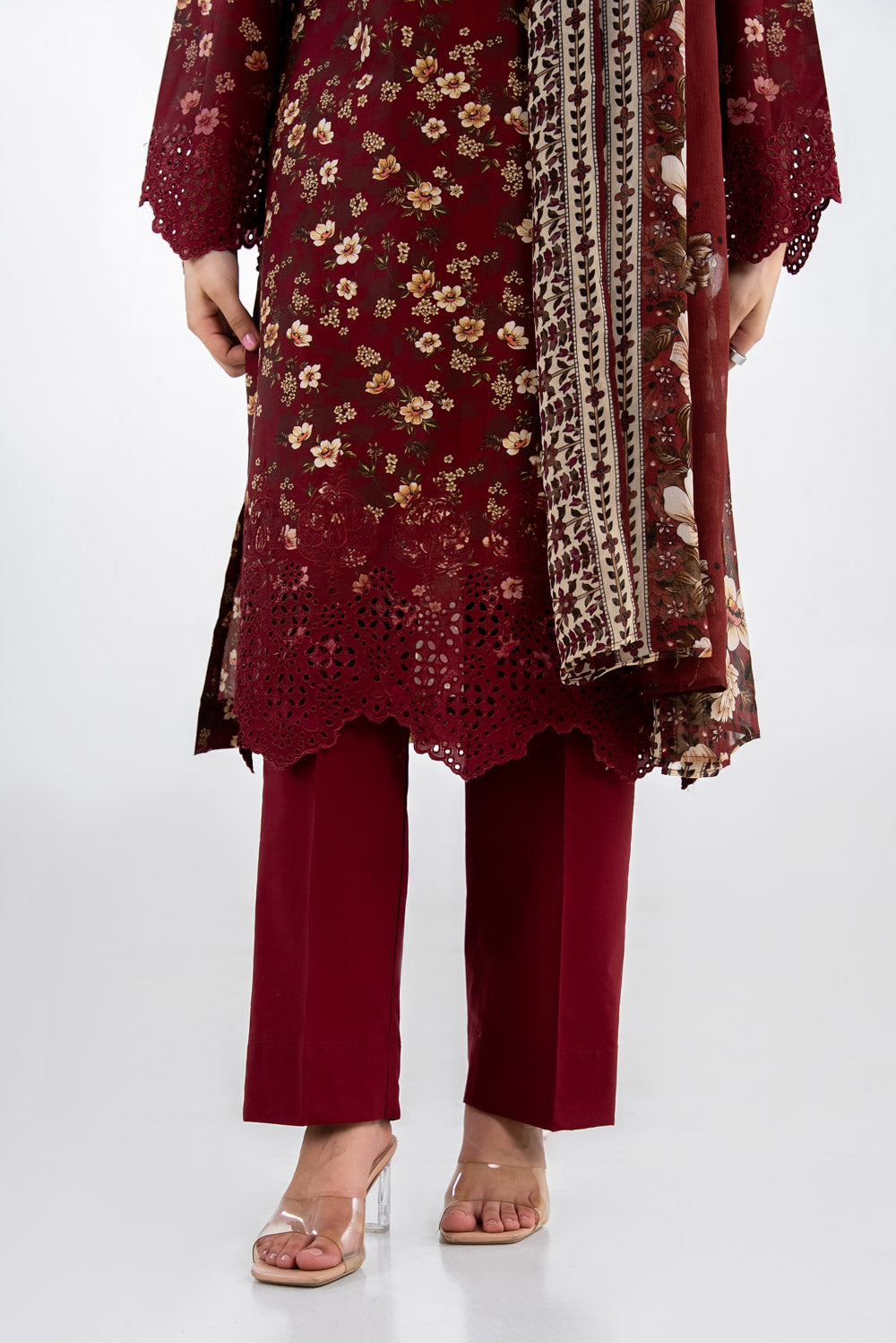 Gul Ahmed 3 Piece Ready to Wear Printed with Embroidered Lawn Suit - IUSTKSD-2311