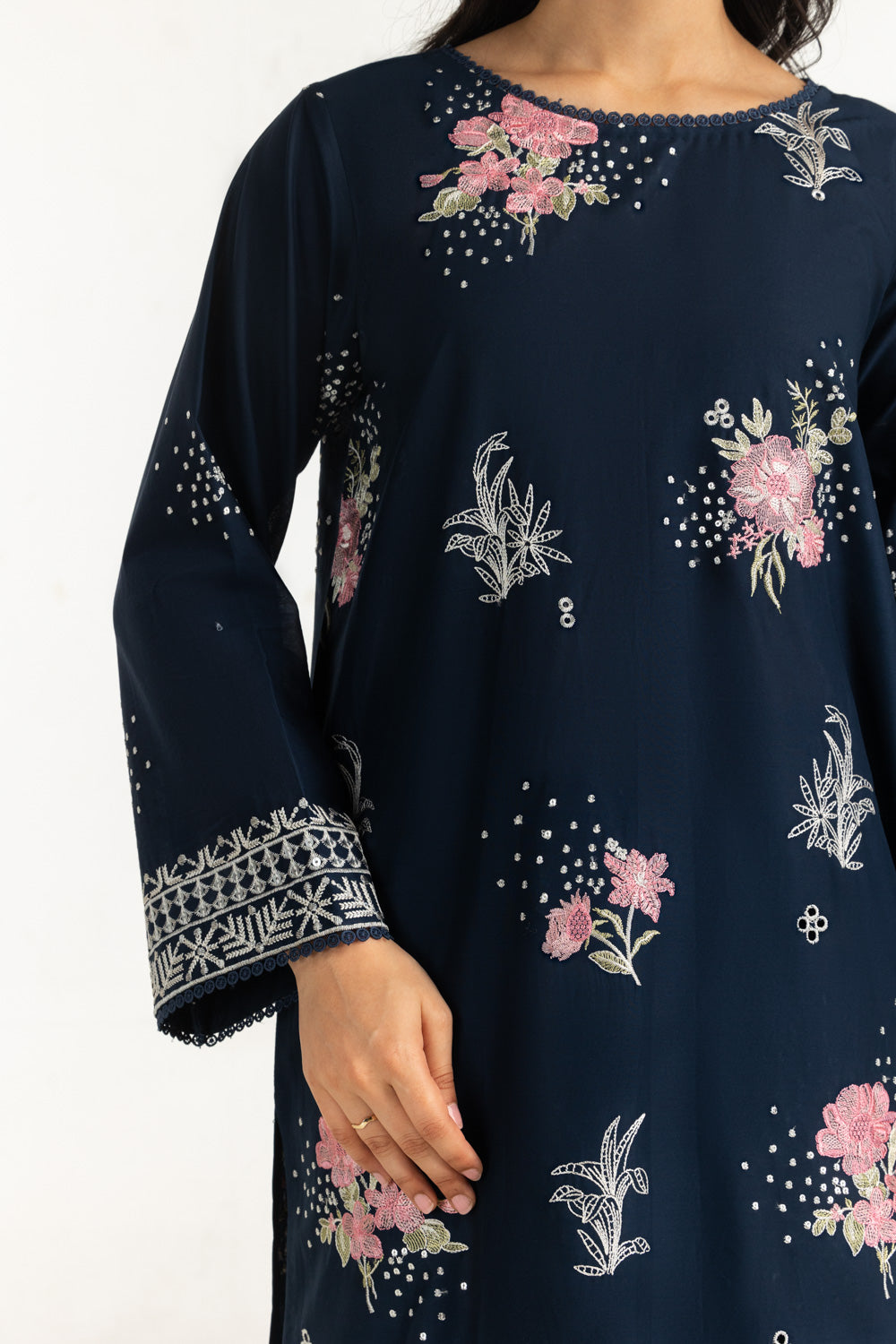 Gul Ahmed 3 Piece Ready to Wear Printed with Embroidered Lawn Suit - IUSTKSD-2333