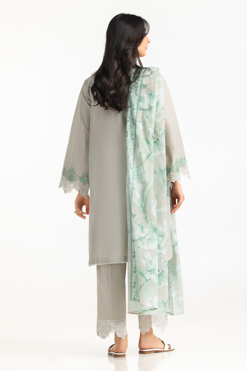 Gul Ahmed 3 Piece Ready to Wear Embroidered Lawn Suit - IUSTKSD-2334