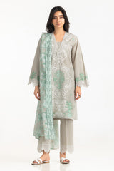 Gul Ahmed 3 Piece Ready to Wear Embroidered Lawn Suit - IUSTKSD-2334