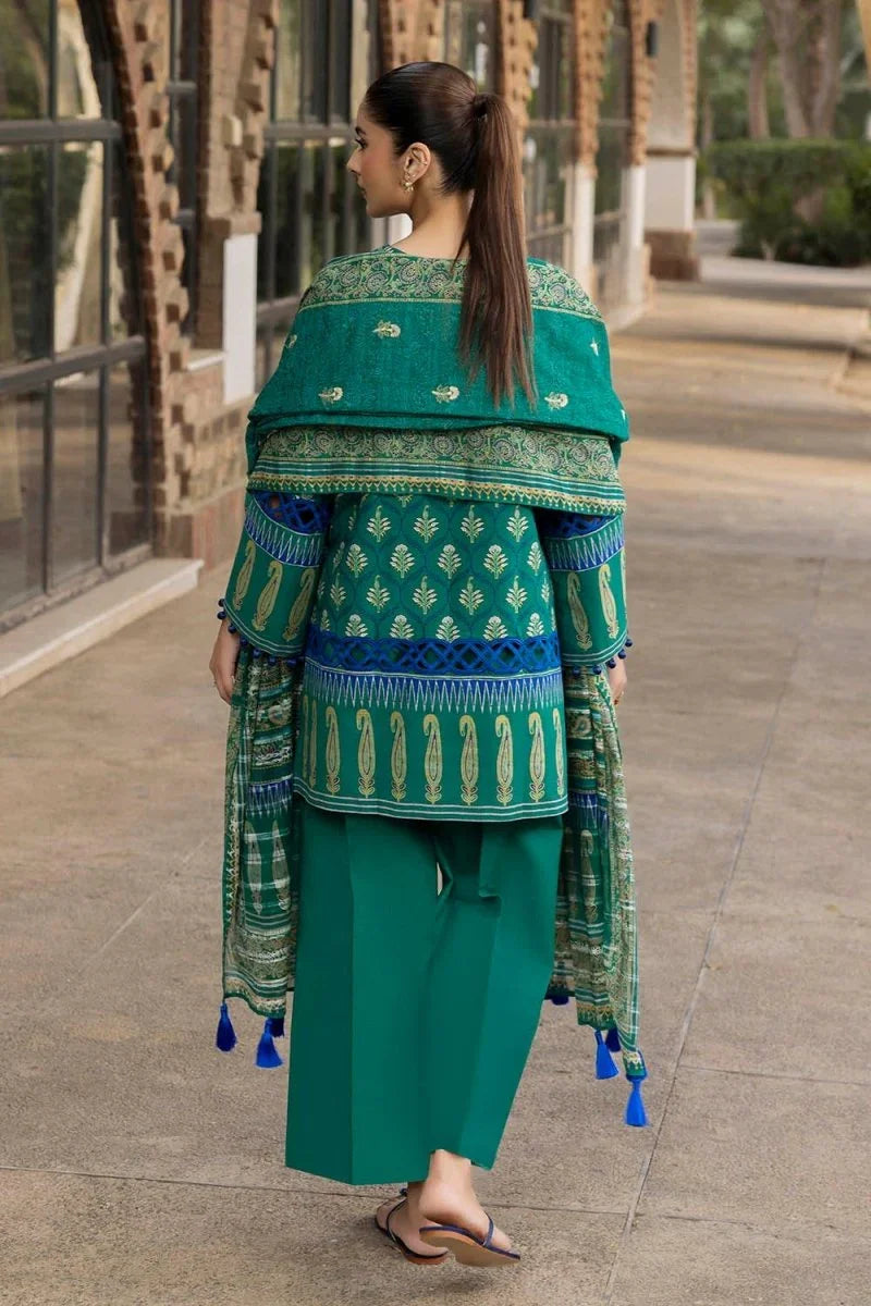 Gul Ahmed 3 Piece Unstitched Printed Stripe Khaddar Suit K-52080