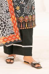 Gul Ahmed 3 Piece Unstitched Printed Khaddar Suit With Dupatta K-52111