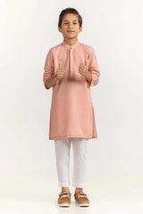 Gul Ahmed 1 PC Peach Styling Kurta KR-KSTY24-007