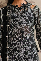 Gul Ahmed 3 Piece Unstitched Embroidered Swiss Voile Suit with Embroidered Chiffon Dupatta LSV-52002
