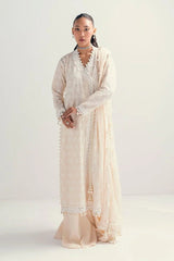 Gul Ahmed 3 Piece Unstitched Schiffli Embroidered Lawn Suit with Embroidered Chiffon Dupatta PM-52046