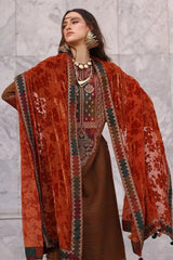 Charizma 3 Pc Unstitched Embroidered Dyed Leather Suit - PSW5-18
