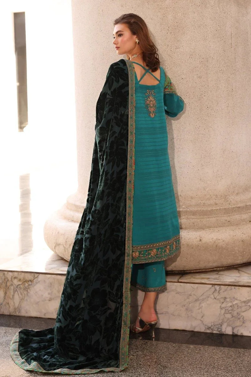 Charizma 3 Pc Unstitched Embroidered Dyed Leather Suit - PSW5-19