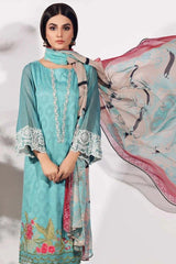 Charizma 3 Piece Unstitched Embroidered Brosha Lawn Suit - RM-22