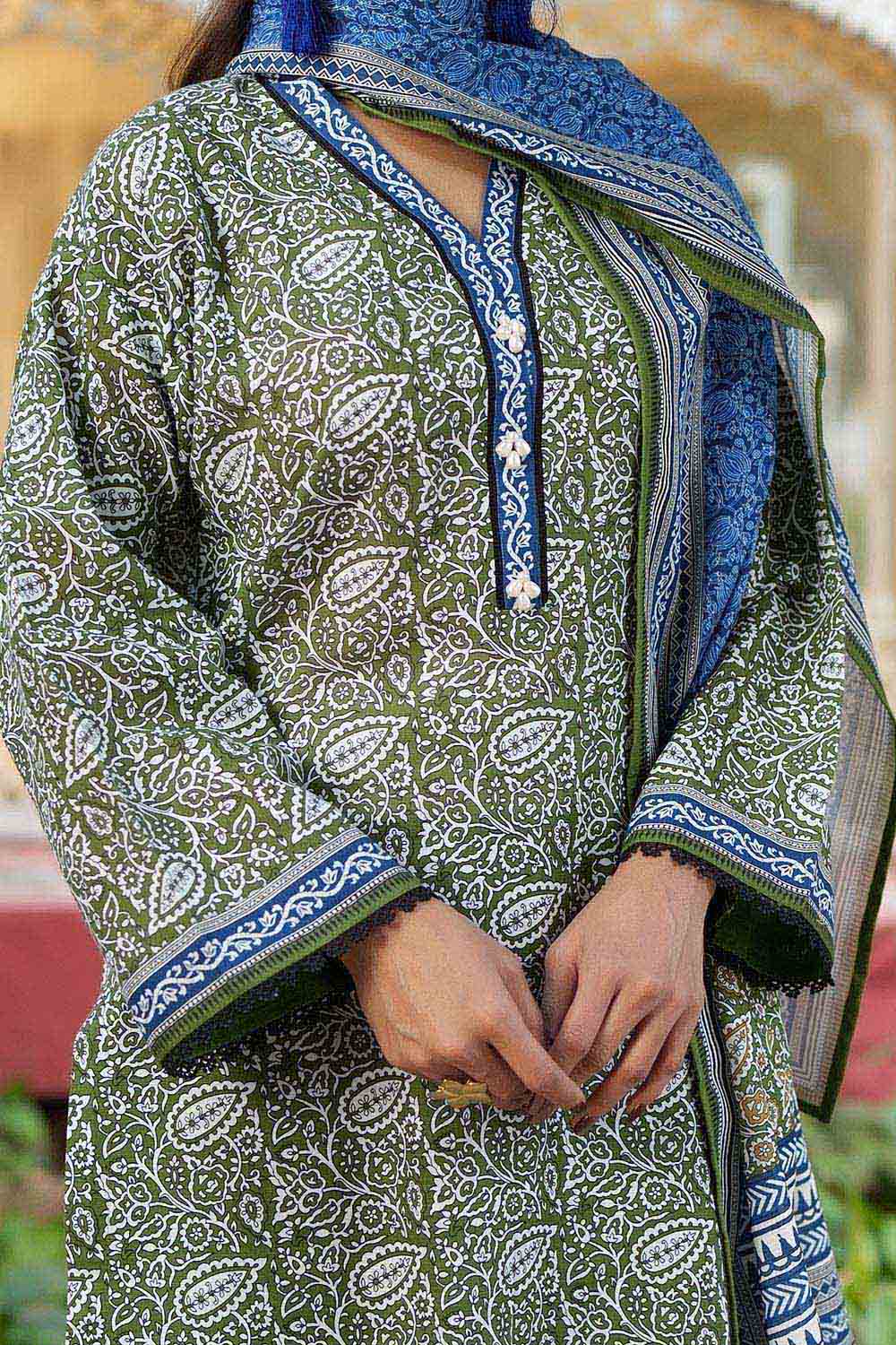 Gul Ahmed 3 Piece Unstitched Printed Khaddar Suit SD-52217