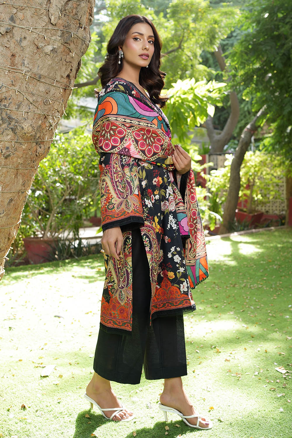 Gul Ahmed 3 Piece Unstitched Printed Khaddar Suit SD-52240