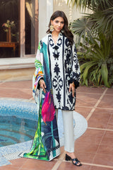 Gul Ahmed 3 Piece Unstitched Printed Khaddar Suit SD-52242
