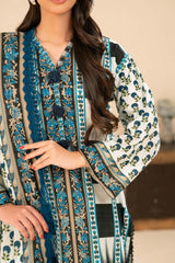 Gul Ahmed 3 Piece Unstitched Printed Khaddar Suit With Dupatta SD-52255