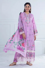 Gul Ahmed 3 Piece Unstitched Embroidered Lawn Suit with Paper Cotton Dupatta SP-52042