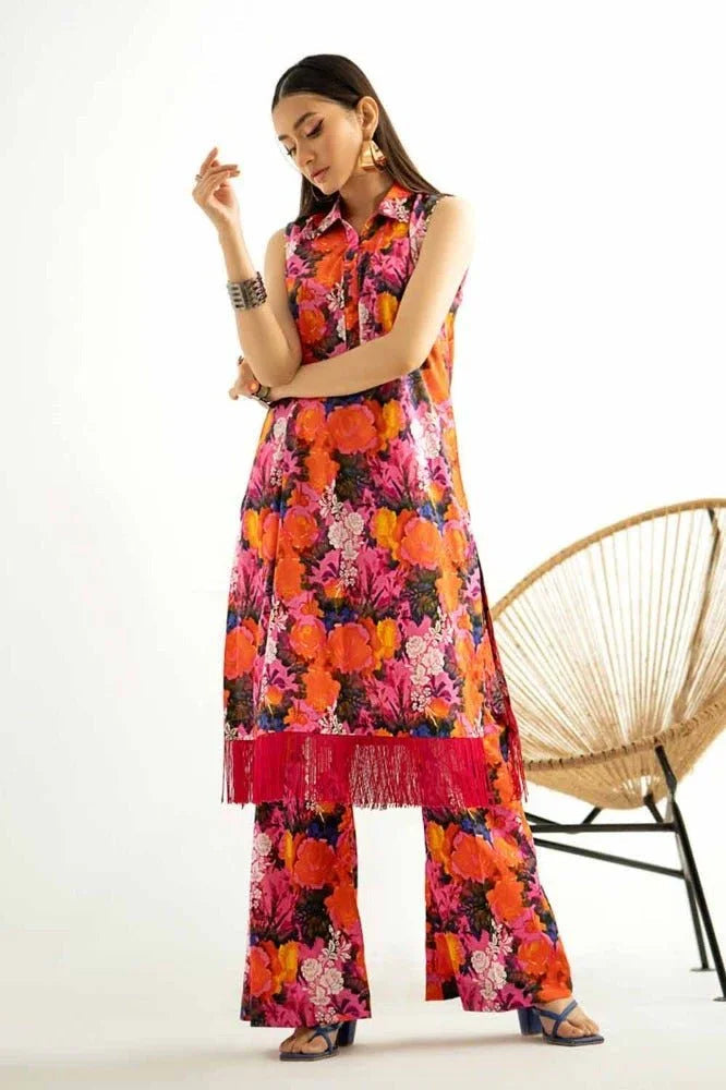 Gul Ahmed 2PC Printed Unstitched Lawn Suit TL-42016