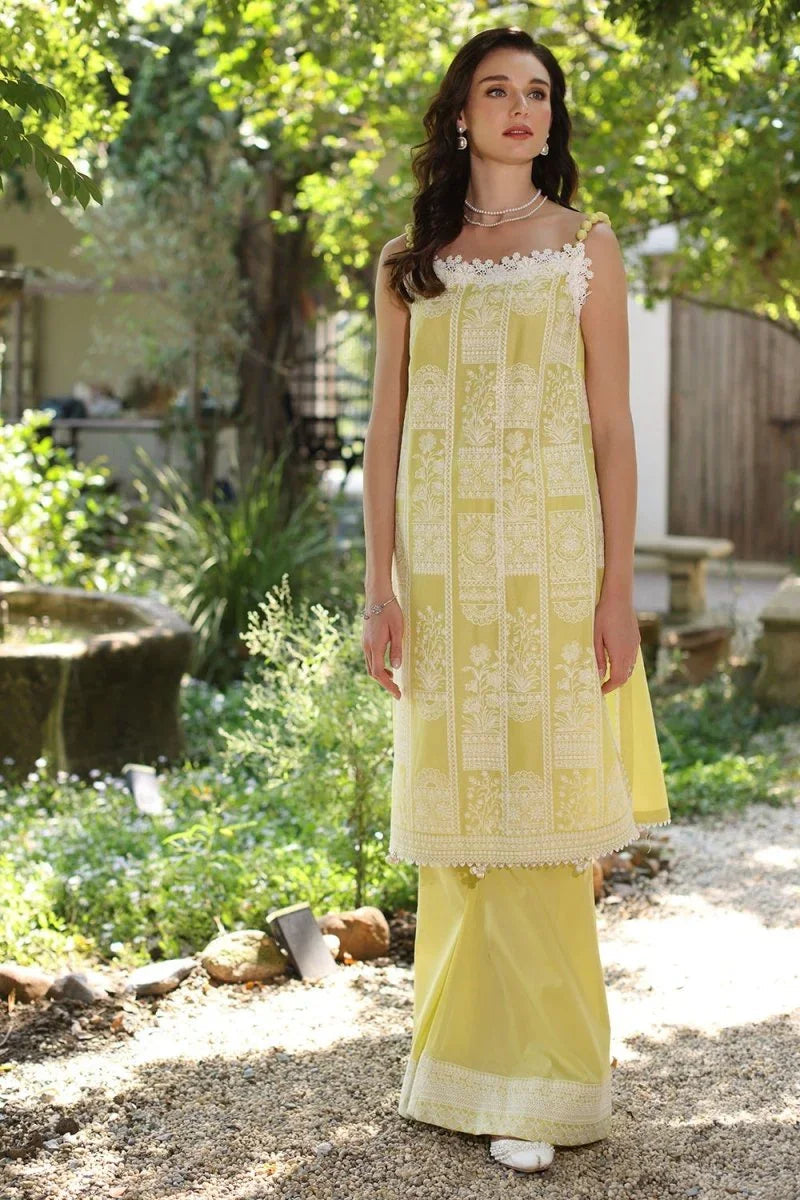 Gul Ahmed 2 Piece Unstitched Embroidered Lawn Shirt with Dyed Trouser TL-52088