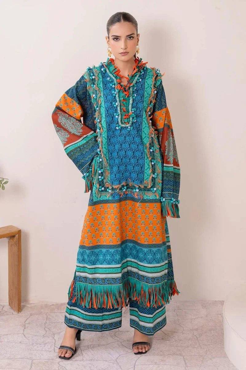 Gul Ahmed 2 Piece Unstitched Printed Lawn Suit TL-52143