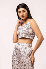 Gul Ahmed 2PC Unstitched Printed Silk Suit TS-42009