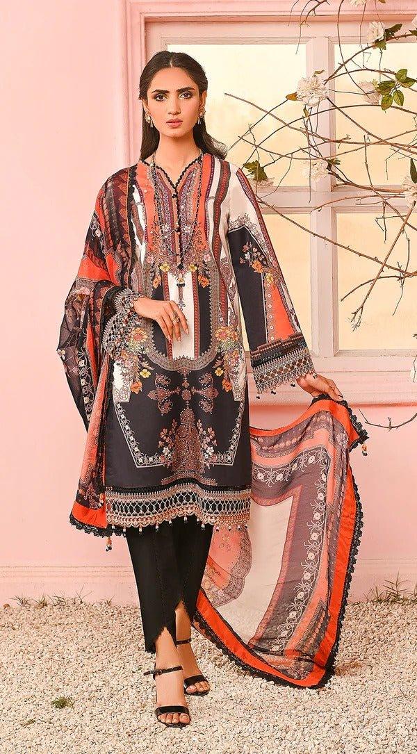 Anaya 3 Piece Unstitched Digital Printed Lawn Suit - VP23-08-VAANYA