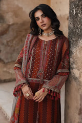 Charizma 3 Pc Unstitched Embroidered Chiffon Suit - VSL25-42