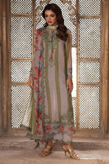 Charizma 3 Pc Unstitched Embroidered Chiffon Suit - VSL25-46