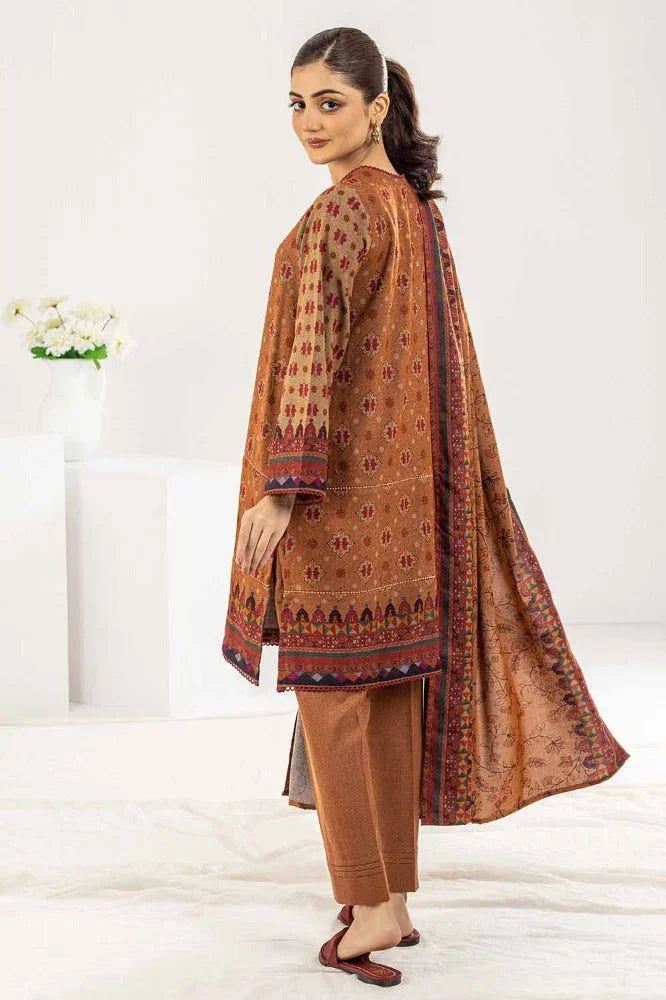 Gul Ahmed 3 Piece Printed Dhanak Stitched Suit WNS-32189 A
