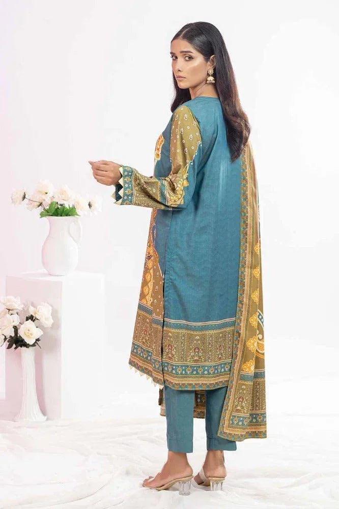 Gul Ahmed 3 Piece Printed Chambray Stitched Suit WNS-32295 A
