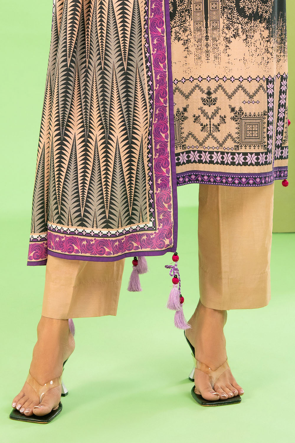 Gul Ahmed 3 Piece Unstitched Printed Cotton Linen Suit With Dupatta WNS-52027